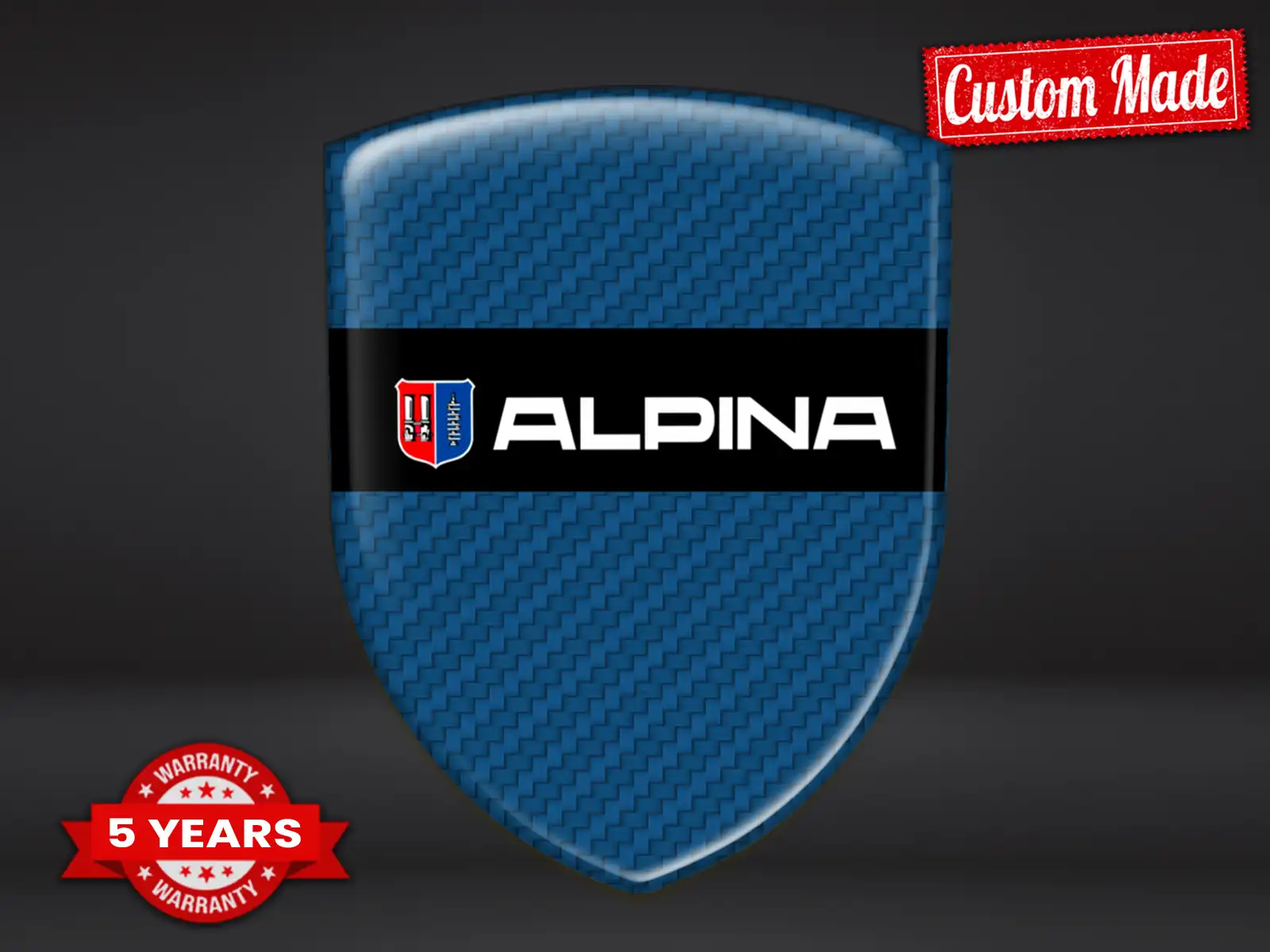 Alpina Autoemblem Hochwertig Professionell Anpassbar